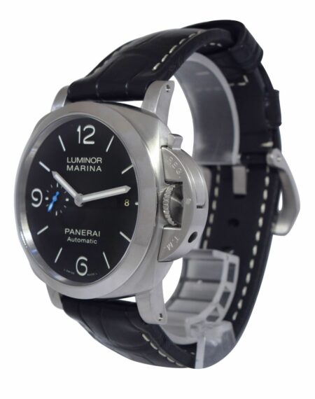 Panerai Luminor Marina PAM 1312 Steel Black Dial Mens 44mm Watch B/P PAM01312