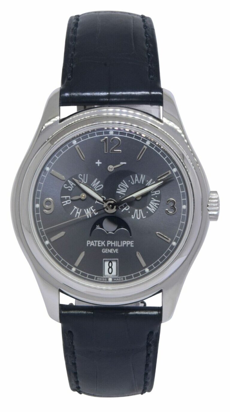 Patek Philippe Annual Calendar 5146 18k White Gold Slate Dial 39 Watch B/P 5146G