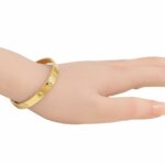 Cartier Love Bracelet 18k Yellow Gold Size 18 w Pouch