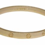 Cartier Love Bracelet 18k Yellow Gold Size 18 w Pouch