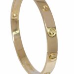 Cartier Love Bracelet 18k Yellow Gold Size 18 w Pouch