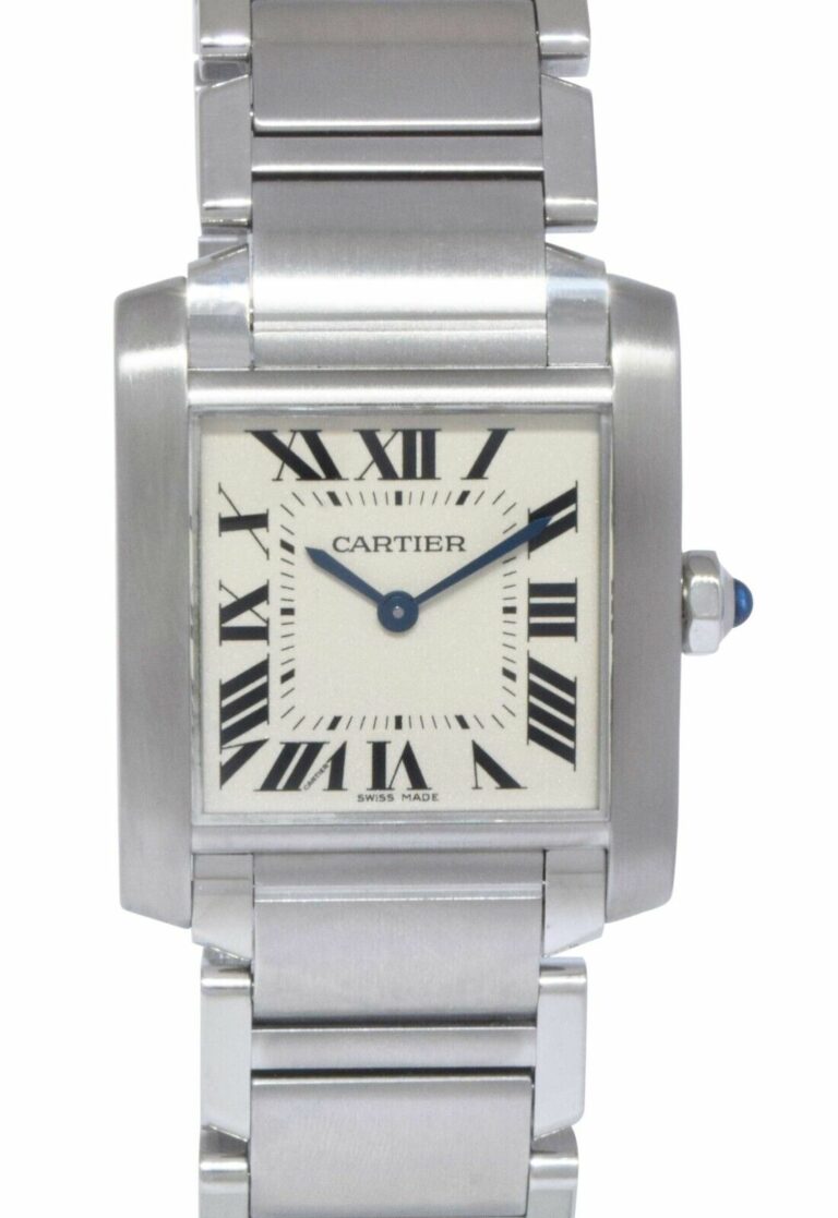 Cartier Tank Francaise Midsize Steel Ladies Quartz Watch WSTA0005 3751