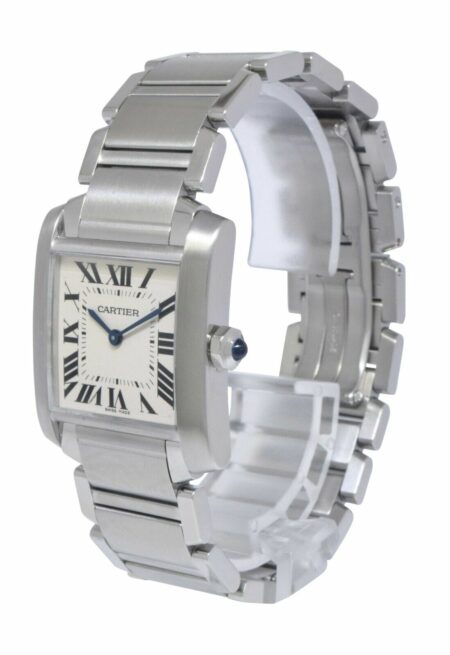 Cartier Tank Francaise Midsize Steel Ladies Quartz Watch WSTA0005 3751