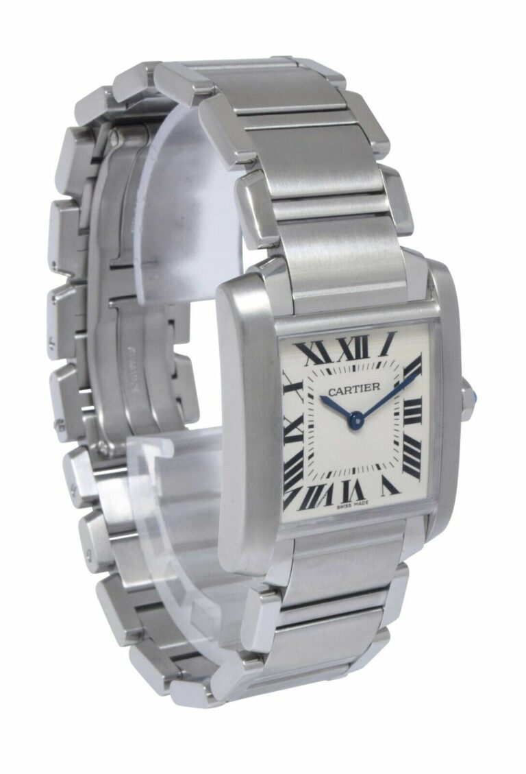 Cartier Tank Francaise Midsize Steel Ladies Quartz Watch WSTA0005 3751