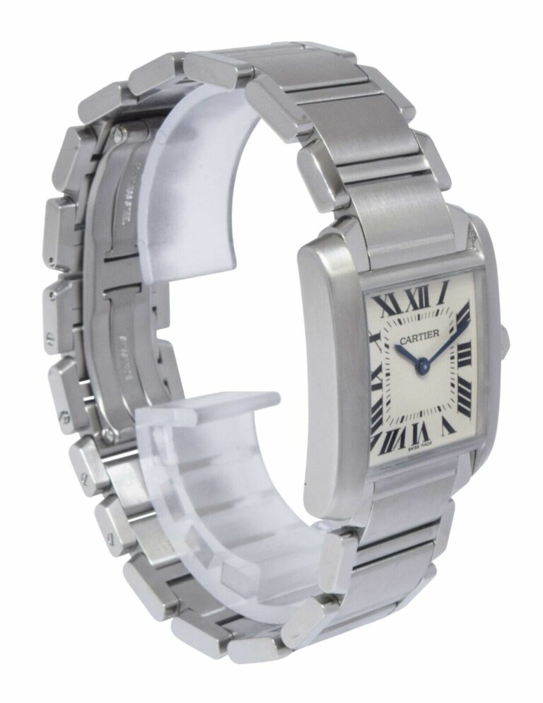 Cartier Tank Francaise Midsize Steel Ladies Quartz Watch WSTA0005 3751