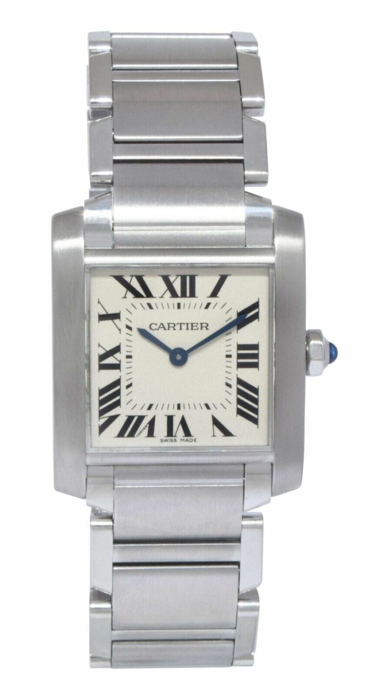 Cartier Tank Francaise Midsize Steel Ladies Quartz Watch WSTA0005 3751