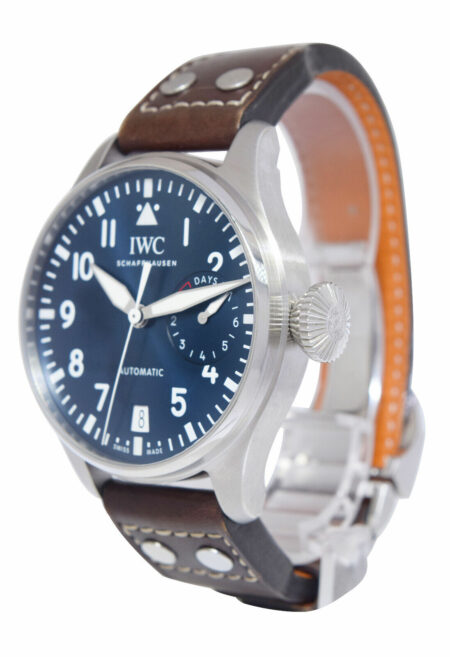 IWC Big Pilot Le Petit Prince 5009 Steel 7 Day Blue Dial 46mm Watch B/P IW500916