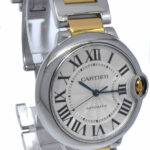 Cartier Ballon Bleu 36mm 18k Yellow Gold/ SS Silver Dial Ladies Automatic 3284