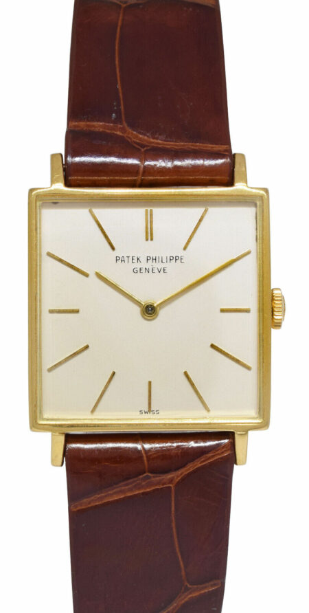 Patek Philippe Gondolo 18k Yellow Gold Square Mens Manual Watch 3430