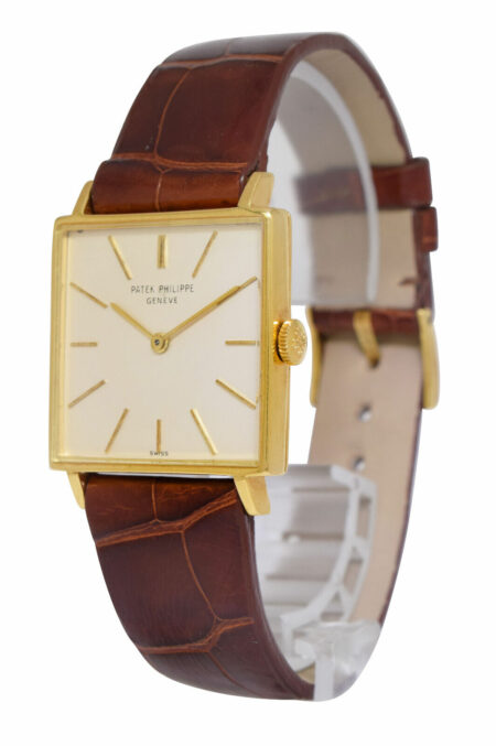 Patek Philippe Gondolo 18k Yellow Gold Square Mens Manual Watch 3430