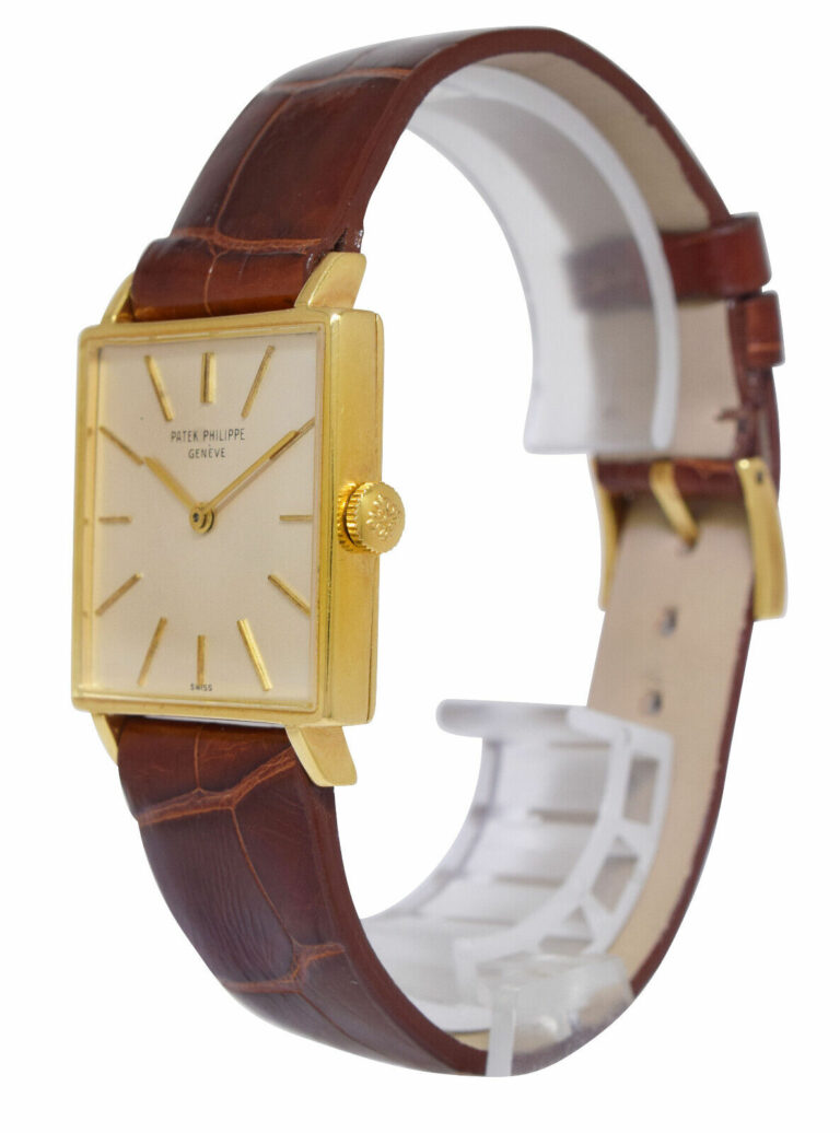 Patek Philippe Gondolo 18k Yellow Gold Square Mens Manual Watch 3430