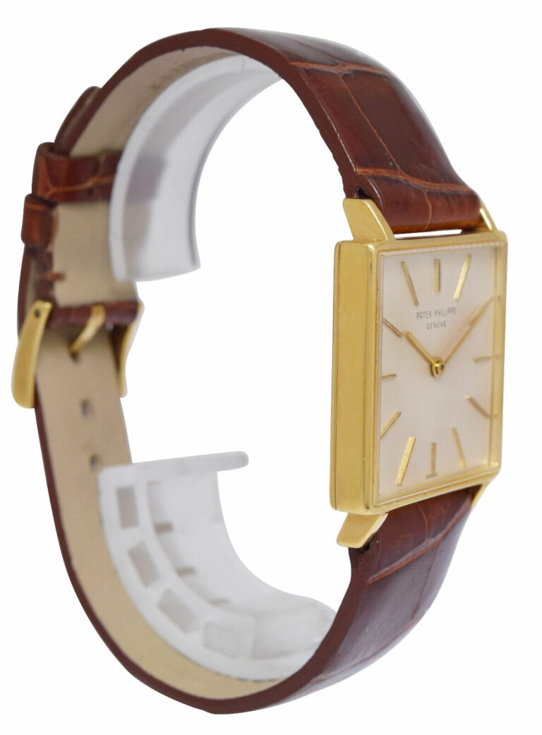 Patek Philippe Gondolo 18k Yellow Gold Square Mens Manual Watch 3430