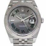 NEW Rolex Datejust 41 Steel 
18k Gold Bezel Wimbledon Watch B/P '24 126334