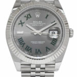 NEW Rolex Datejust 41 Steel 
18k Gold Bezel Wimbledon Watch B/P '24 126334