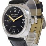 Panerai Radiomir 8 Days PAM 190 Steel Black Dial 45mm Manual Watch B/P PAM00190