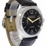 Panerai Radiomir 8 Days PAM 190 Steel Black Dial 45mm Manual Watch B/P PAM00190