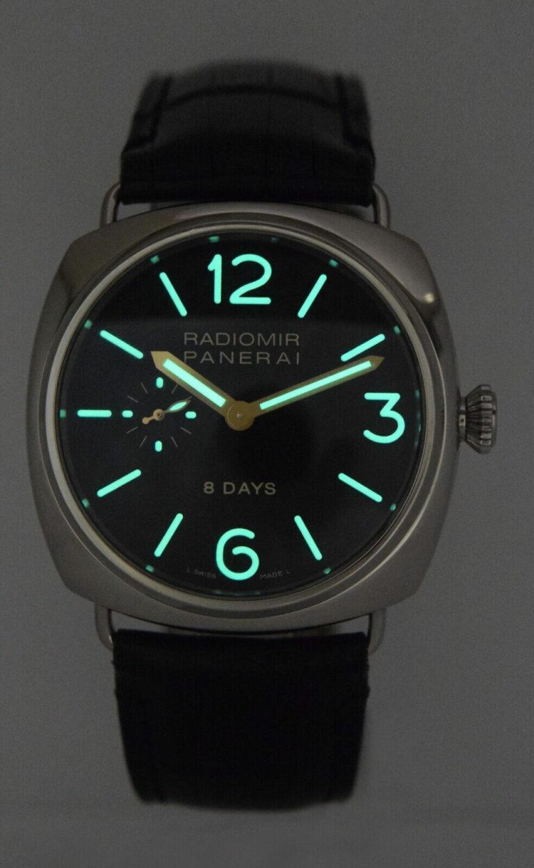 Panerai Radiomir 8 Days PAM 190 Steel Black Dial 45mm Manual Watch B/P PAM00190