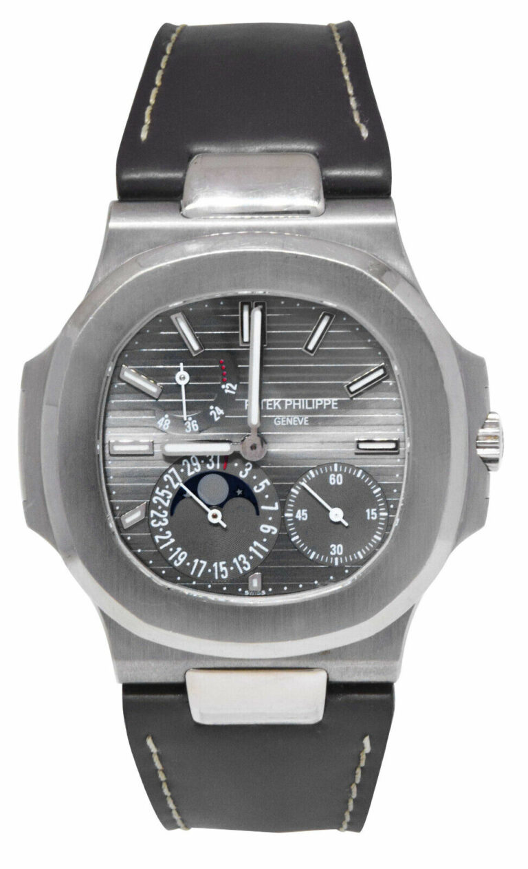 Patek Philippe 5712 Nautilus Complication 18k White Gold Watch B/P 5712G-001