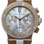 Bvlgari Diagono 18k Rose Gold 
Diamond Ladies Automatic Watch B/P DGP35GVCH