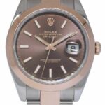 Rolex Datejust 41 18k Rose Gold/Steel Chocolate Dial Watch +Card '19 126301