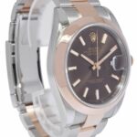 Rolex Datejust 41 18k Rose Gold/Steel Chocolate Dial Watch +Card '19 126301