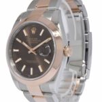 Rolex Datejust 41 18k Rose Gold/Steel Chocolate Dial Watch +Card '19 126301