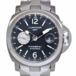 Panerai Luminor GMT PAM 161 Titanium/Steel Black Dial Mens 44mm Watch PAM00161