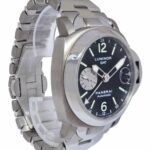 Panerai Luminor GMT PAM 161 Titanium/Steel Black Dial Mens 44mm Watch PAM00161