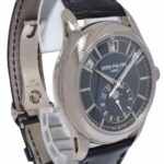 Patek Philippe Annual Calendar 5205 18k White Gold Blue Dial Watch B/P '22 5205G