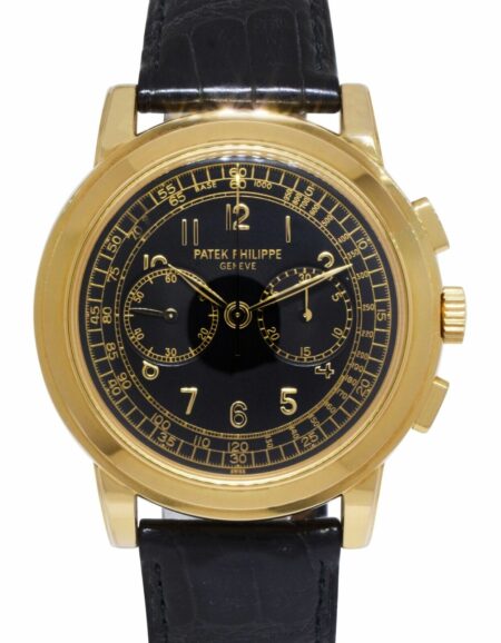 Patek Philippe Chronograph 5070 18k Yellow Gold Mens 42mm Watch B/P '  5070J