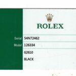 Rolex Datejust 41 Steel 
Gold Bezel Black Dial Oyster Watch +Card '18 126334