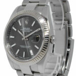 Rolex Datejust 41 Steel /18k White Gold Rhodium Dial Oyster Watch 126334