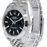 Rolex Datejust 41 Steel Black Dial Jubilee Bracelet Mens Watch +Card 126300