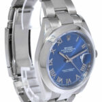 Rolex Datejust 41 Steel Blue Roman Dial Oyster Bracelet Watch 126300