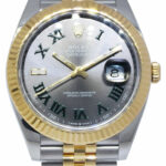 Rolex Datejust 41 Yellow Gold/Steel Wimbledon Dial Jubilee Watch B/P '18 126333