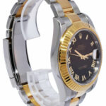 Rolex Datejust II 18k Yellow Gold /Steel Black Dial Mens 41mm Watch 116333