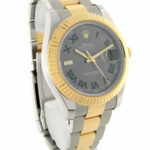 Rolex Datejust II 18k Yellow Gold/Steel Wimbledon Dial Mens 41mm Watch 116333