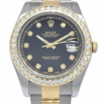 Rolex Datejust II Yellow Gold/Steel Diamond Dial/Bezel 41mm Watch +Papers 116333