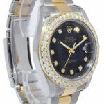 Rolex Datejust II Yellow Gold/Steel Diamond Dial/Bezel 41mm Watch +Papers 116333