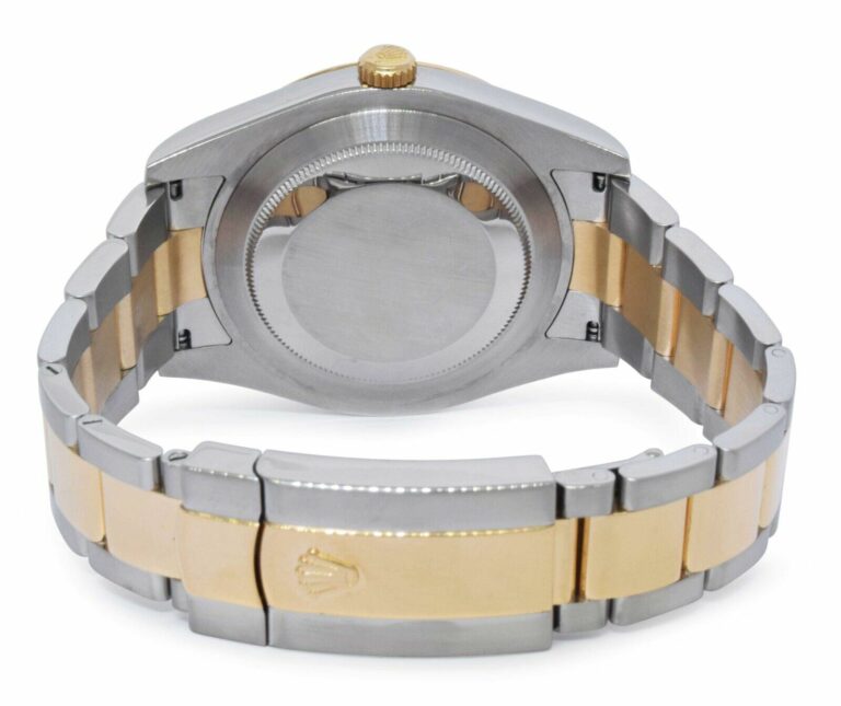 Rolex Datejust II Yellow Gold/Steel Ivory Diamond Mens 41mm Watch 116333