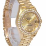 Rolex Datejust President 18k Yellow Gold Diamond Ladies 26mm Watch T 69138