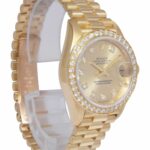 Rolex Datejust President 18k Yellow Gold Diamond Ladies 26mm Watch T 69138