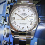 Rolex Datejust Steel White Roman Dial Oyster Bracelet Mens 36mm Watch M 116200