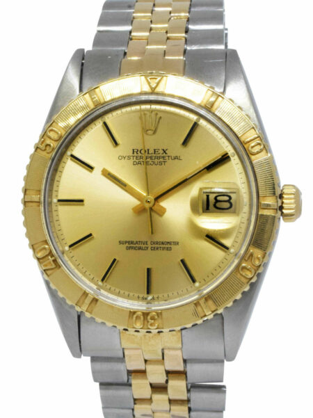 Rolex Datejust Thunderbird Turnograph 14k Yellow Gold/Steel 36mm Watch 1625