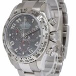 Rolex Daytona Chronograph 18k White Gold Gray Dial Watch D 116509