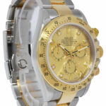 Rolex Daytona Chronograph 18k Yellow Gold/Steel Diamond Dial 40mm Watch M 116523