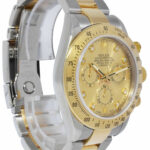 Rolex Daytona Chronograph 18k Yellow Gold/Steel Diamond Dial 40mm Watch M 116523