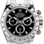 Rolex Daytona Chronograph Steel Black Dial Mens Oyster 40mm Watch G 116520