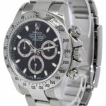 Rolex Daytona Chronograph Steel Black Dial Mens Oyster 40mm Watch G 116520