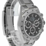 Rolex Daytona Chronograph Steel Black Dial Mens Oyster 40mm Watch G 116520